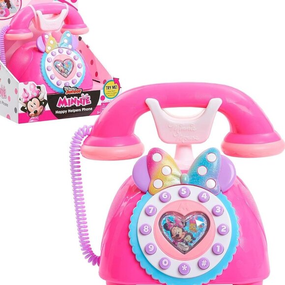 Disney Junior Minnie Mouse Happy Helpers Phone Toy With Lights & Sounds - Picture 3 of 5